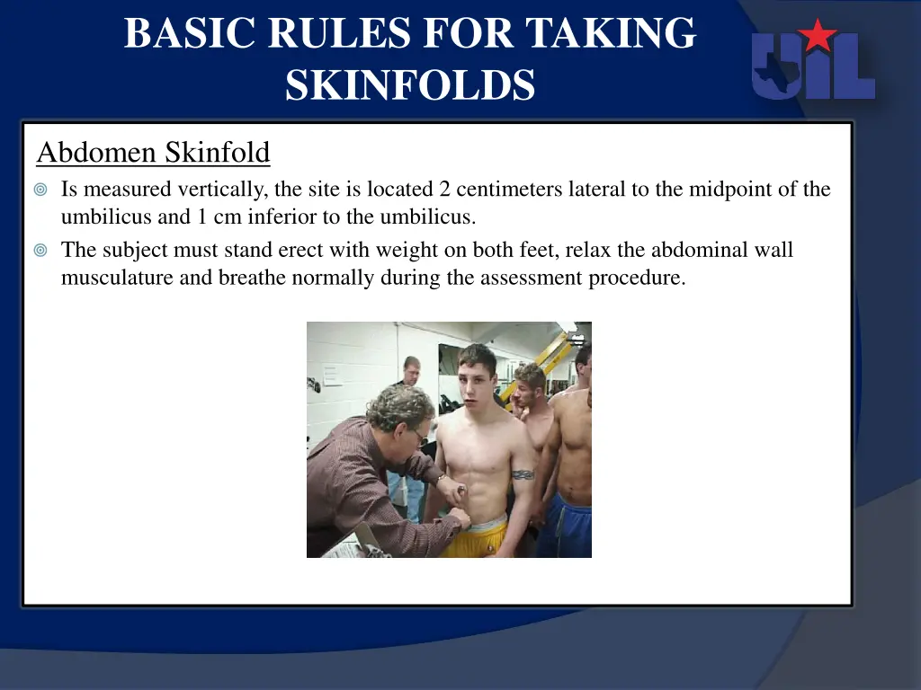 basic rules for taking skinfolds 3