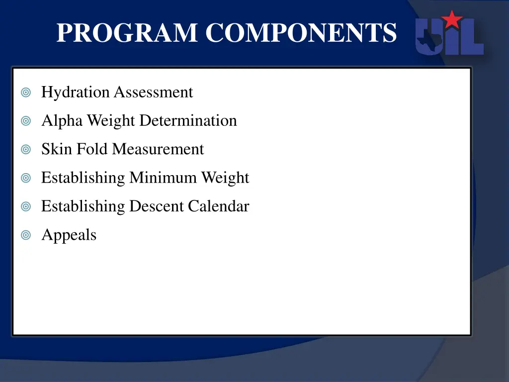 program components