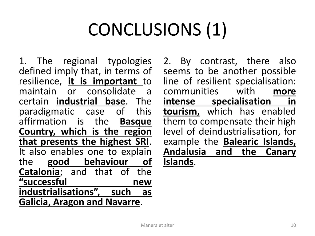 conclusions 1