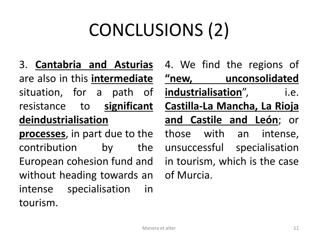 conclusions 2