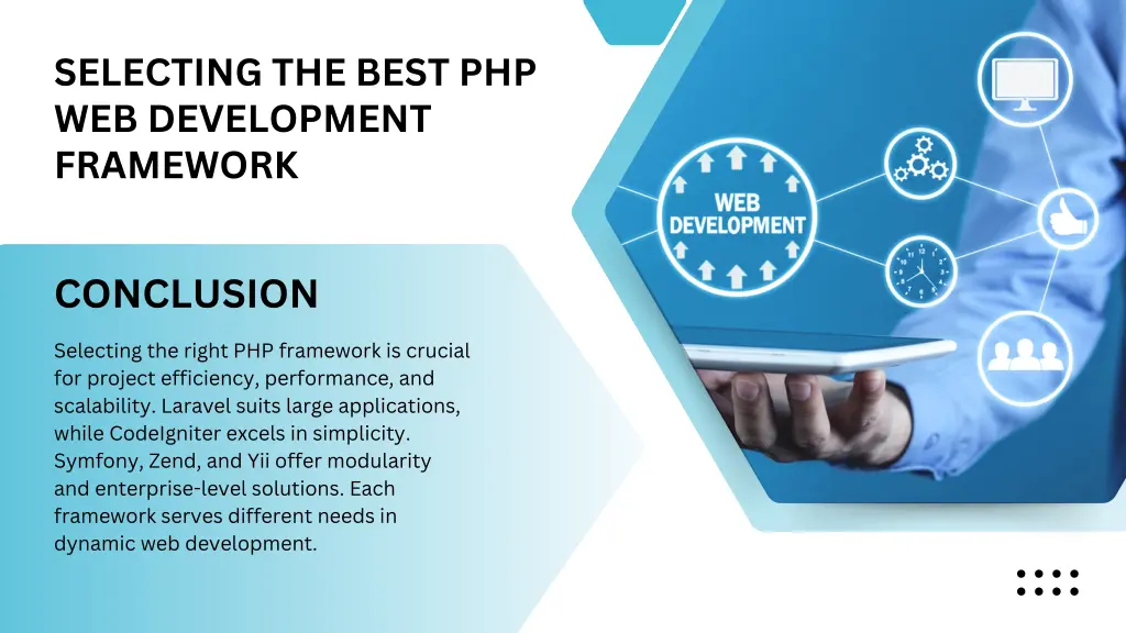 selecting the best php web development framework