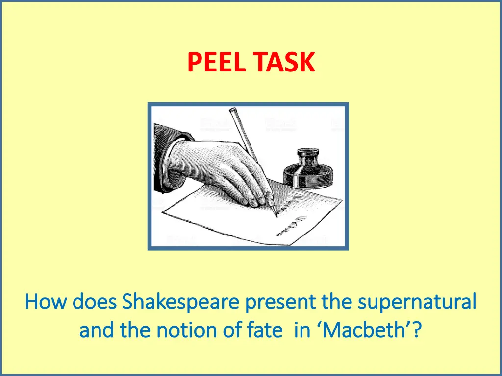 peel task