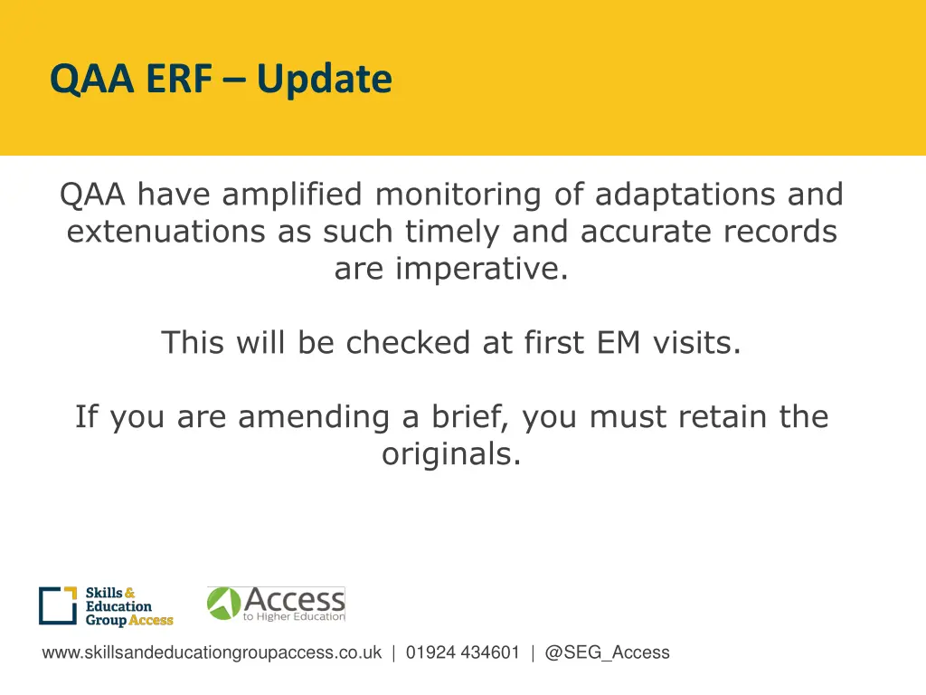 qaa erf update 1