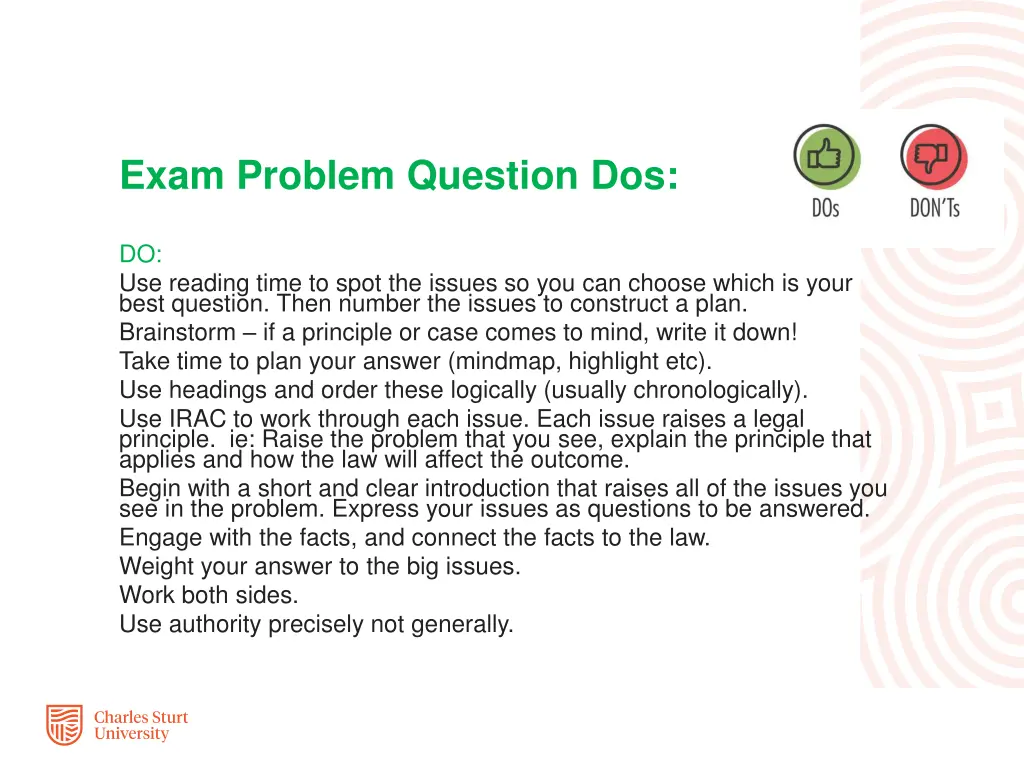 exam problem question dos