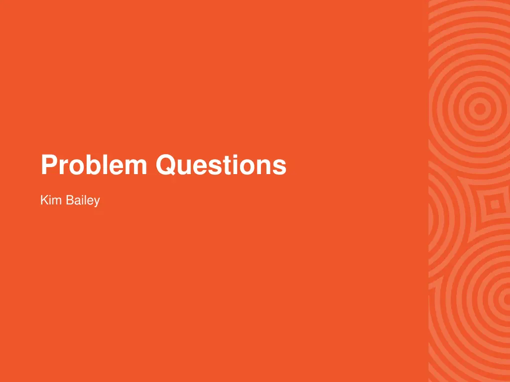 problem questions