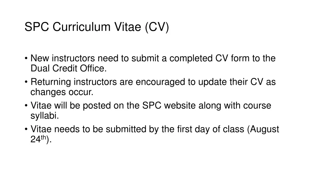 spc curriculum vitae cv