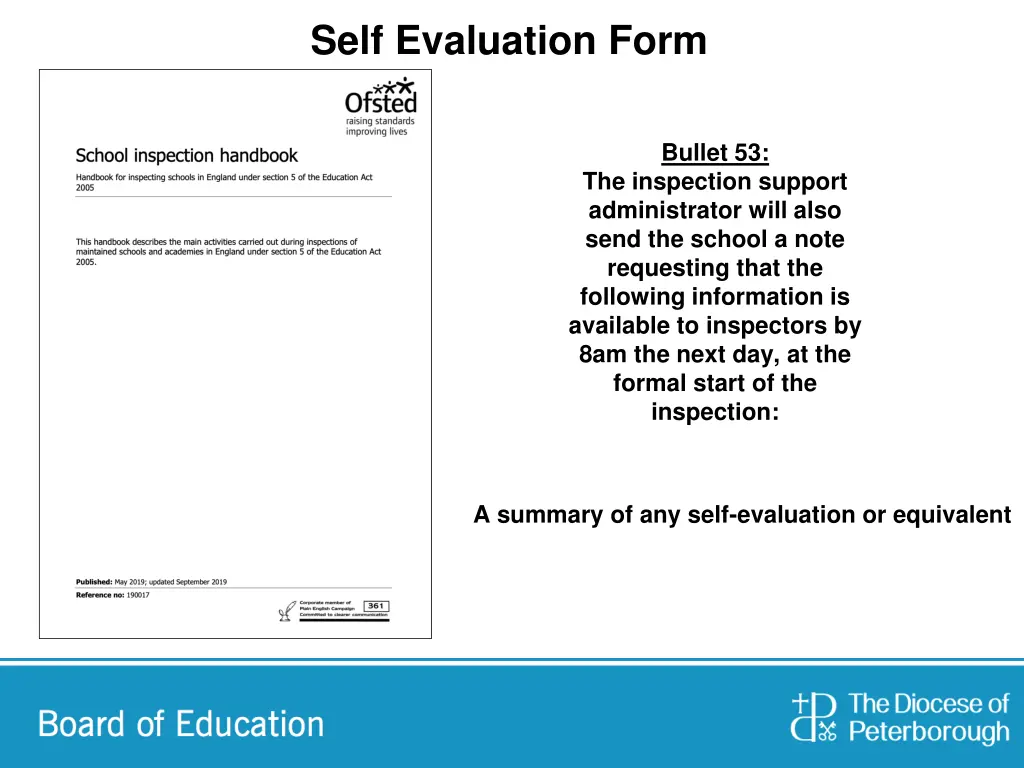 self evaluation form 1