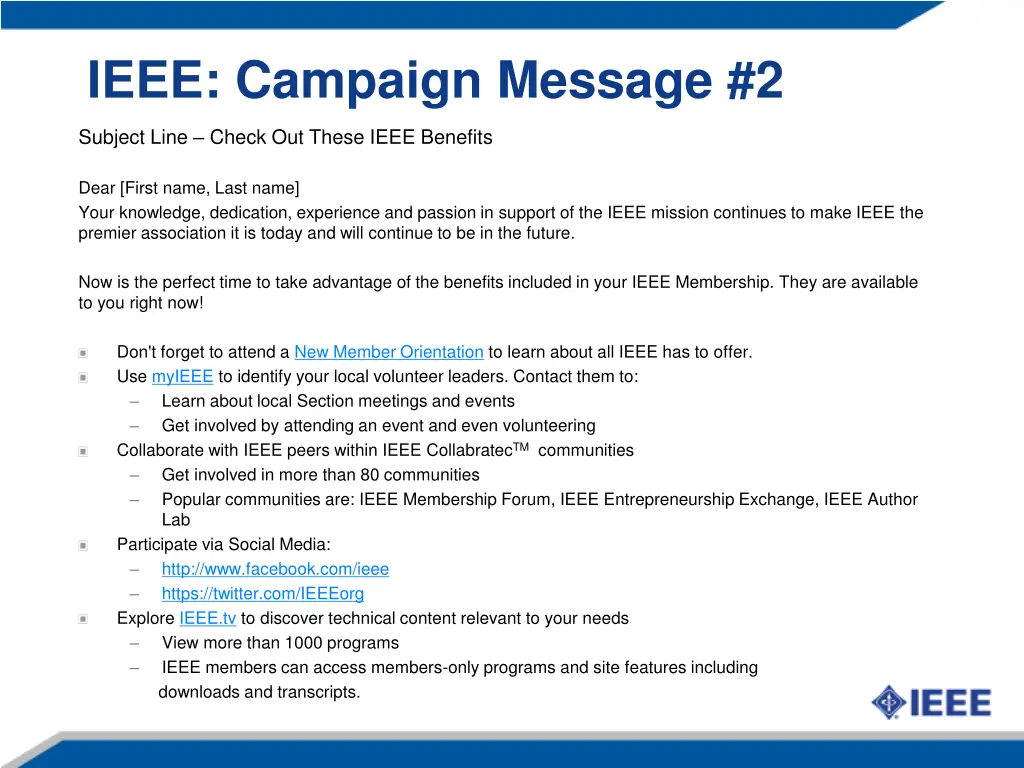 ieee campaign message 2 dear first name last name