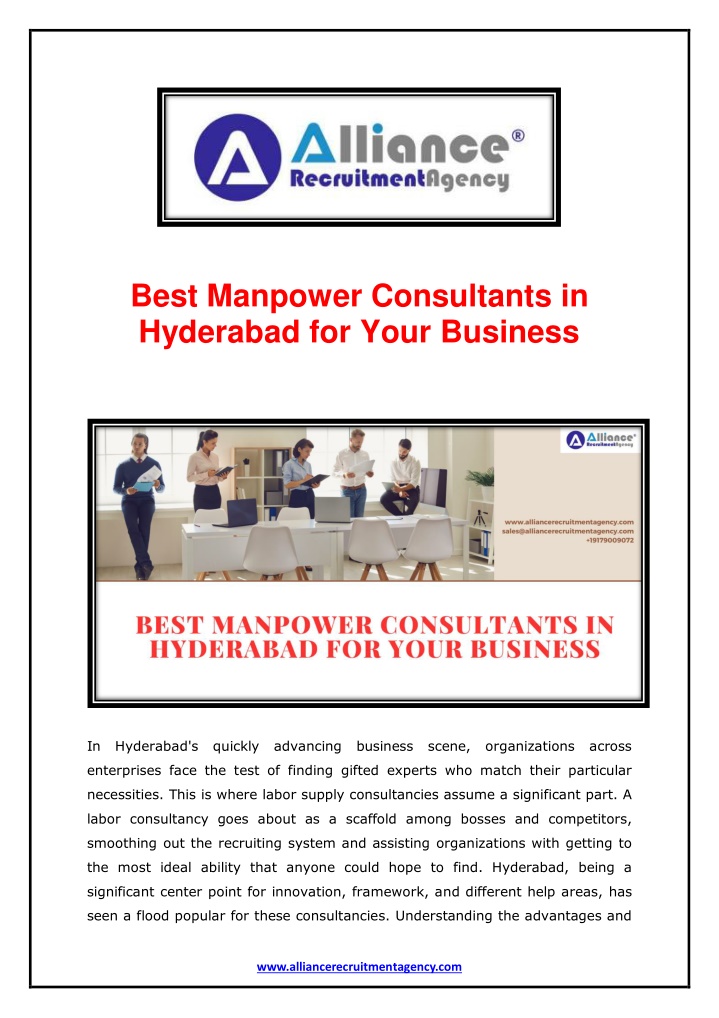 best manpower consultants in hyderabad for your