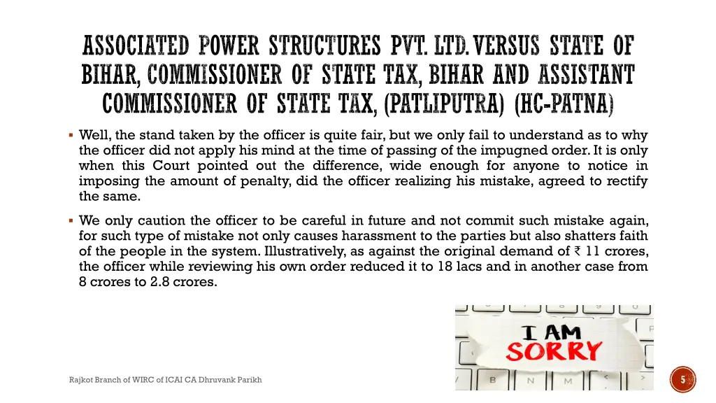 associated power structures pvt ltd versus state