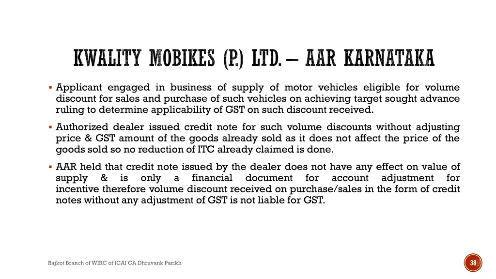 kwality mobikes p ltd aar karnataka