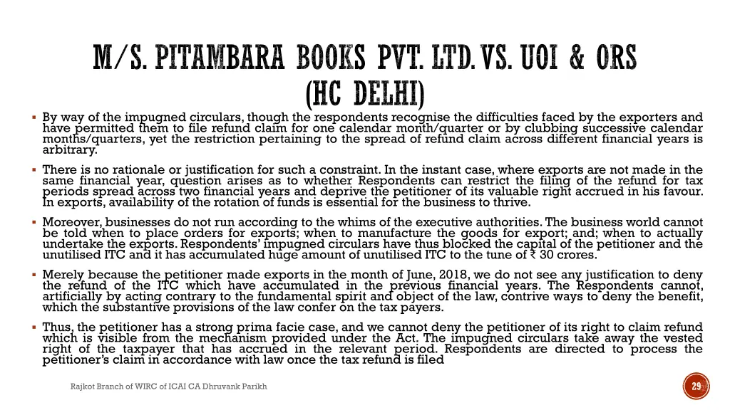 m s pitambara books pvt ltd vs uoi ors hc delhi