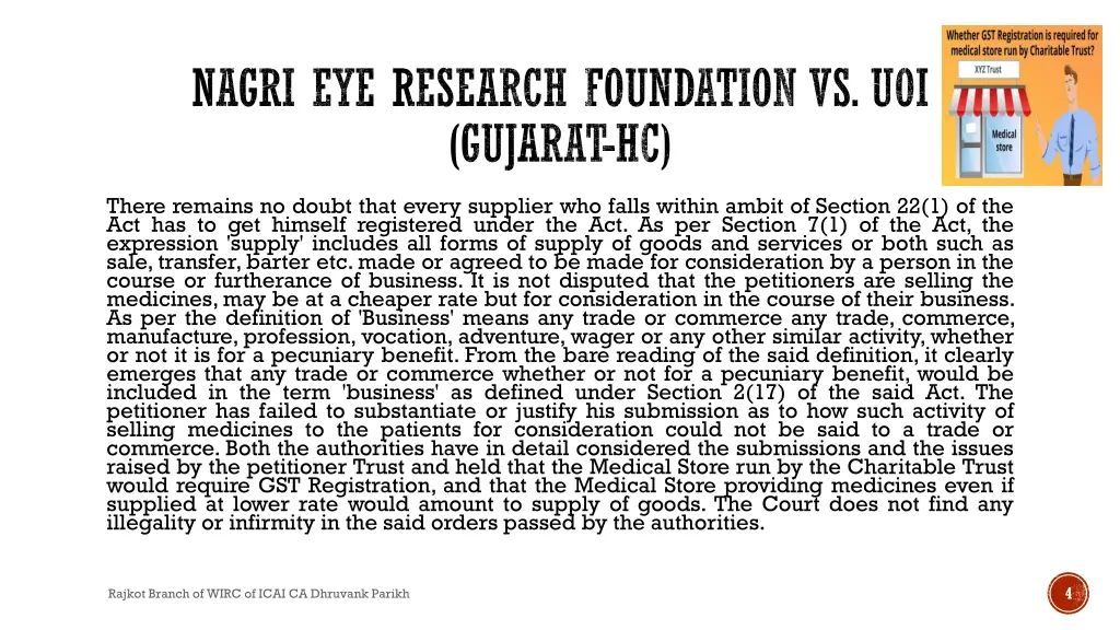 nagri eye research foundation vs uoi gujarat hc