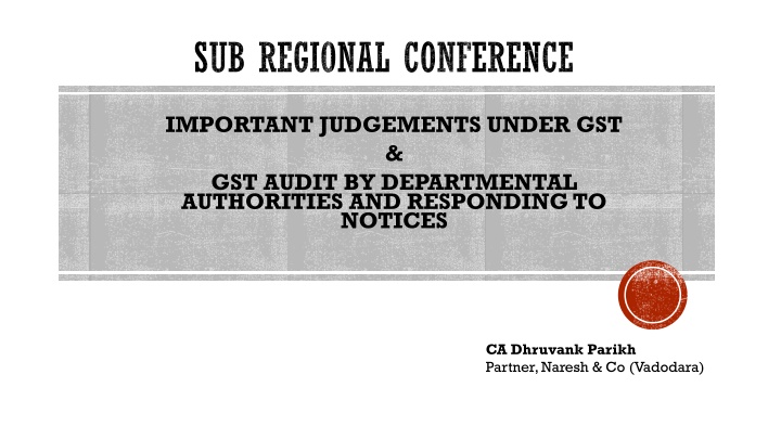 sub regional conference