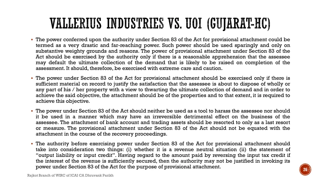 vallerius industries vs uoi gujarat hc