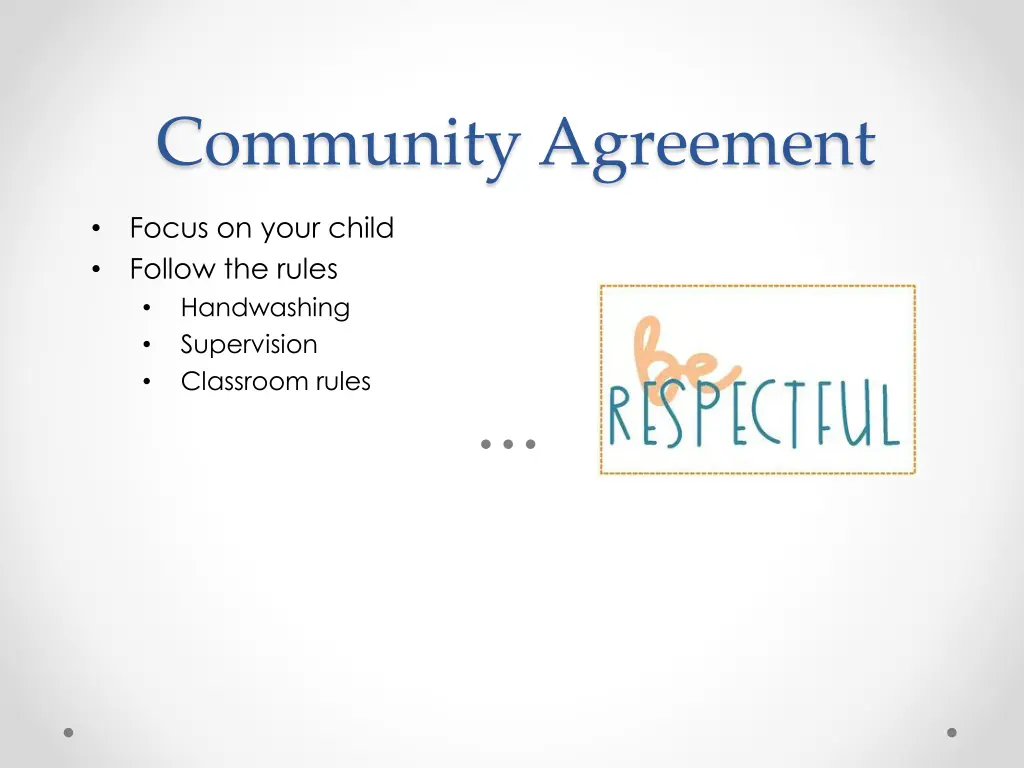 community agreement 1