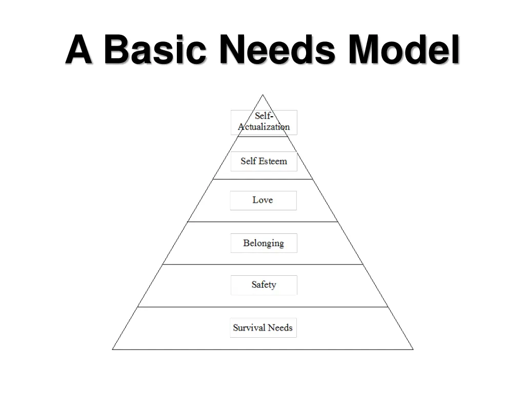 a basic needs model