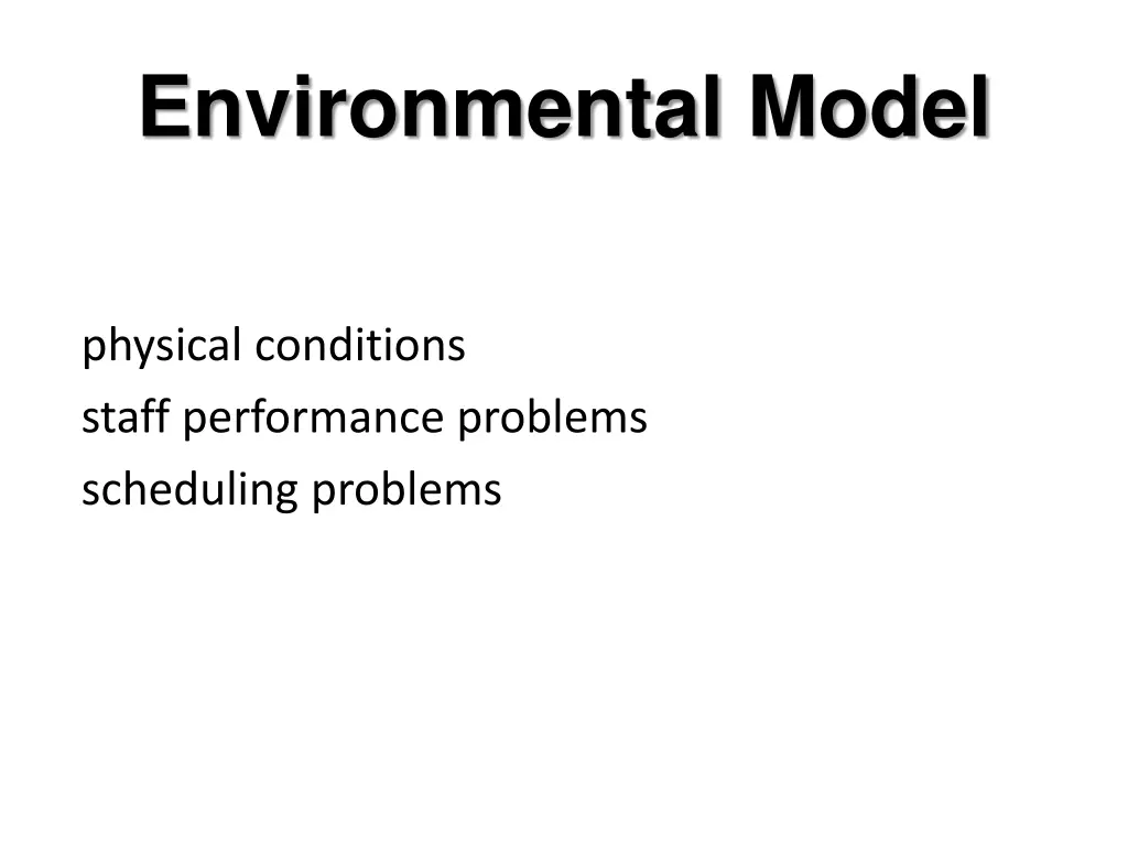 environmental model