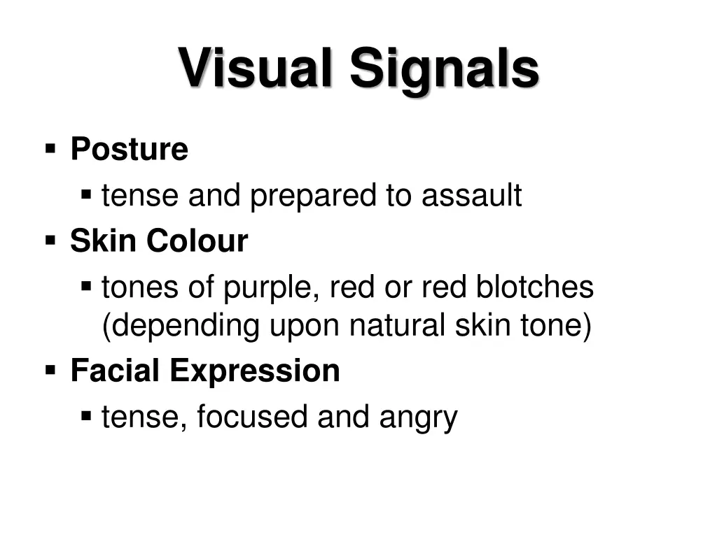 visual signals 1