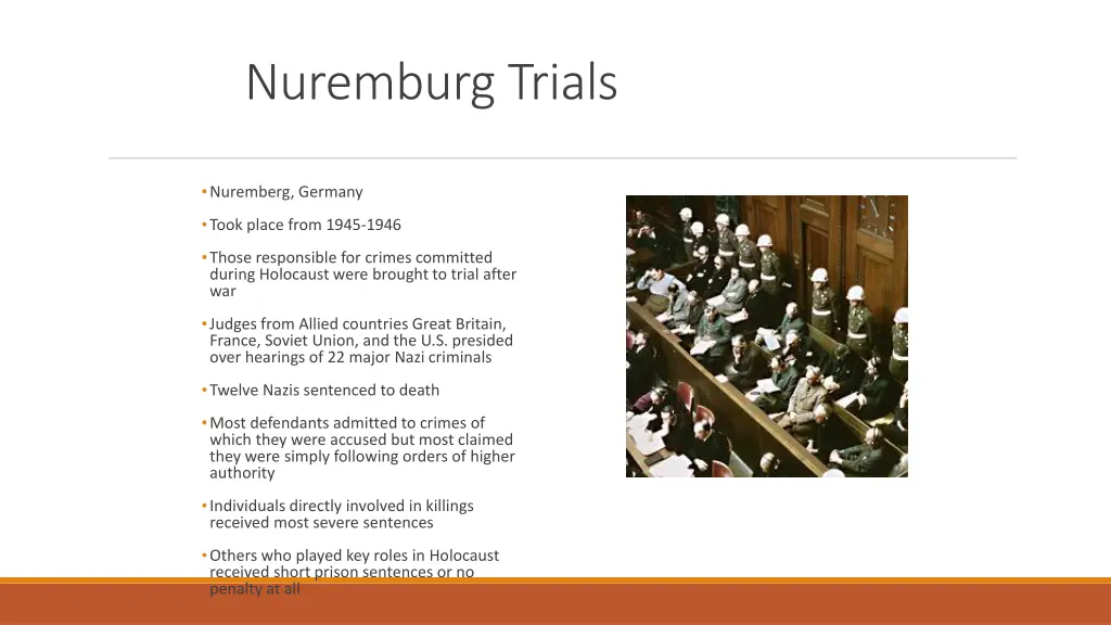 nuremburg trials