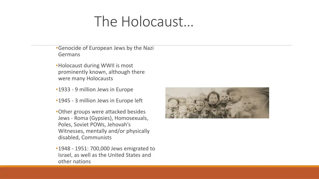 the holocaust 1