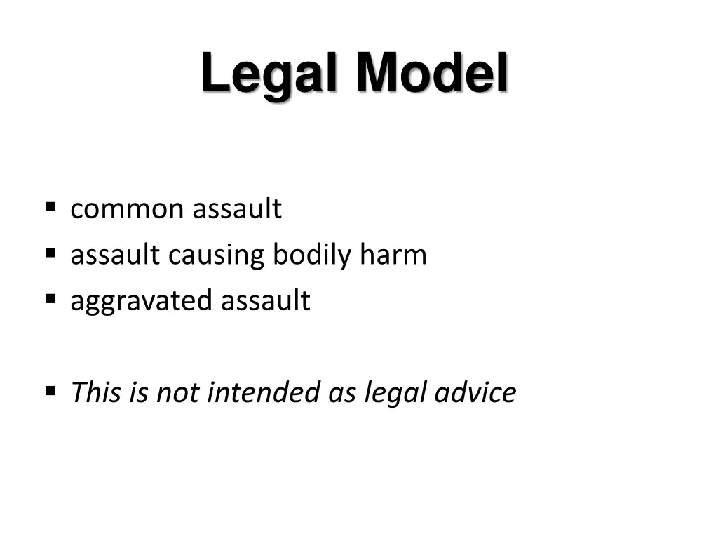 legal model