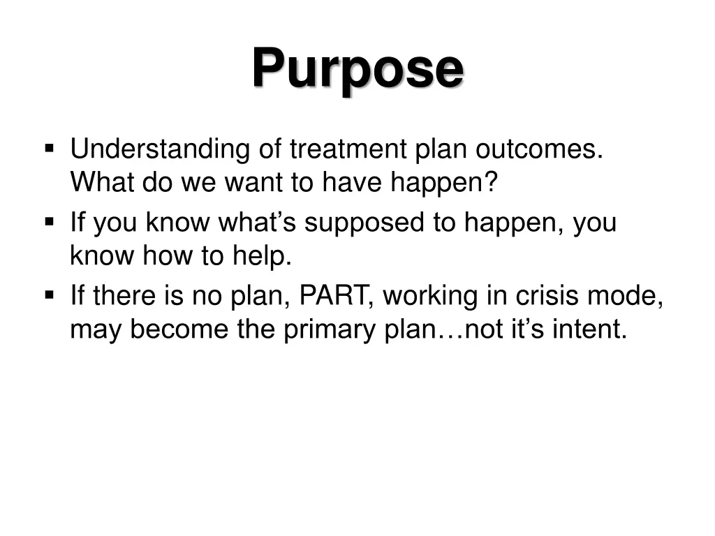 purpose