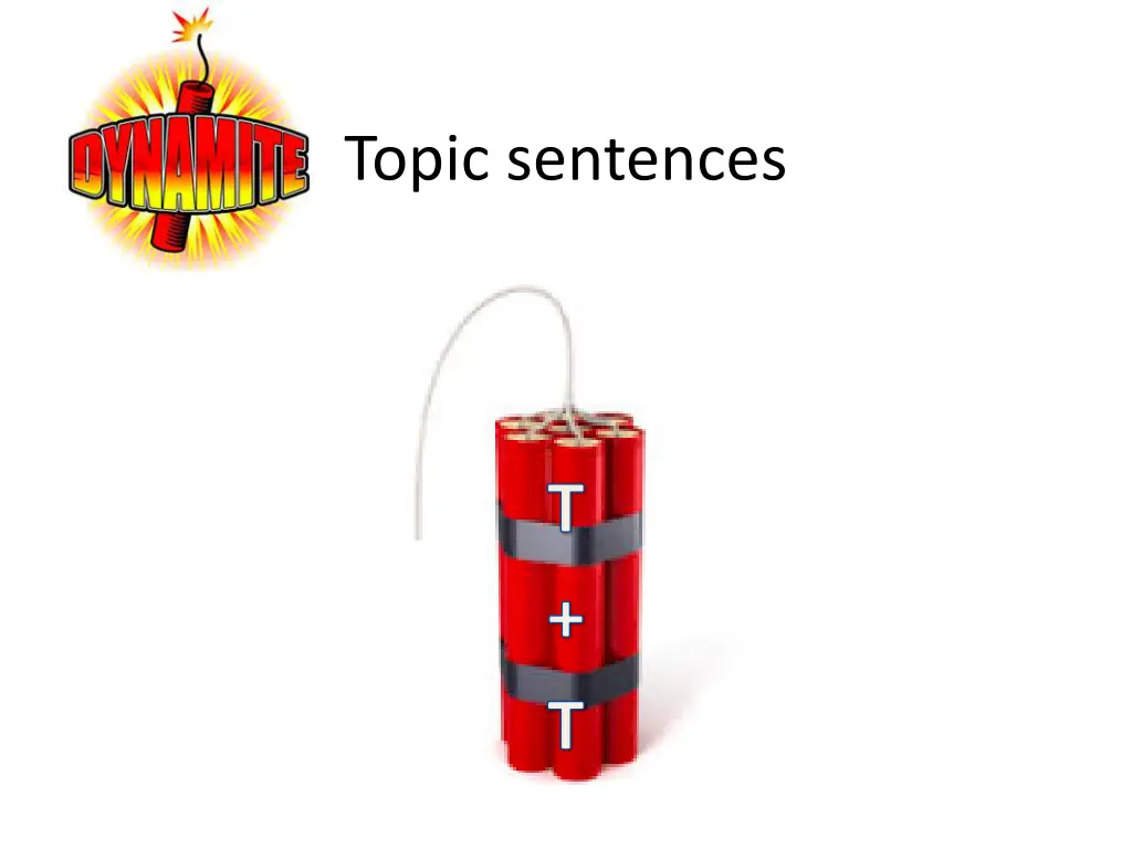 topic sentences