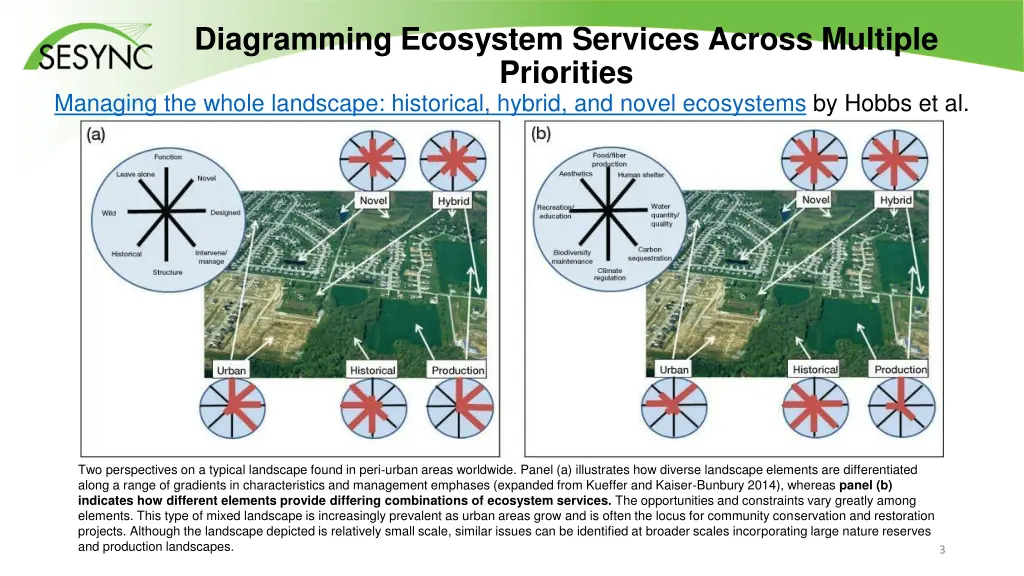 diagramming ecosystem services across multiple