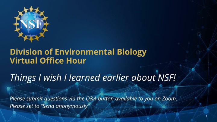 division of environmental biology virtual office