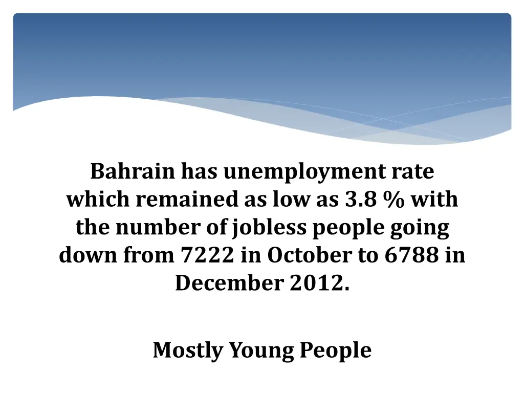 bahrain has unemployment rate which remained