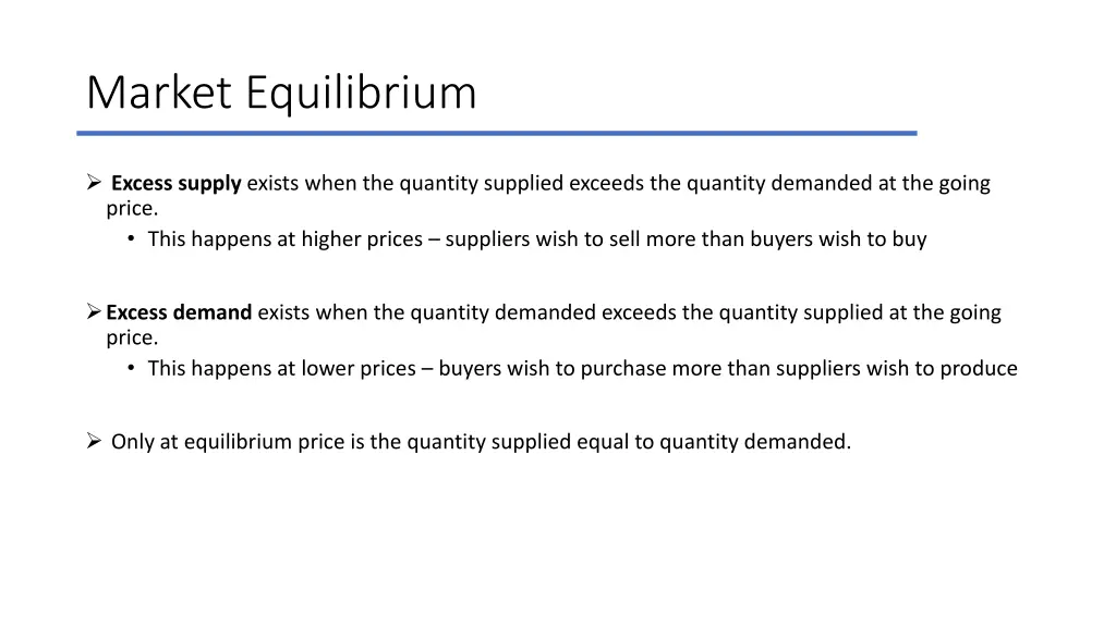 market equilibrium 3