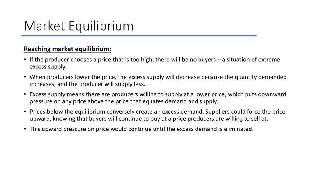 market equilibrium 4