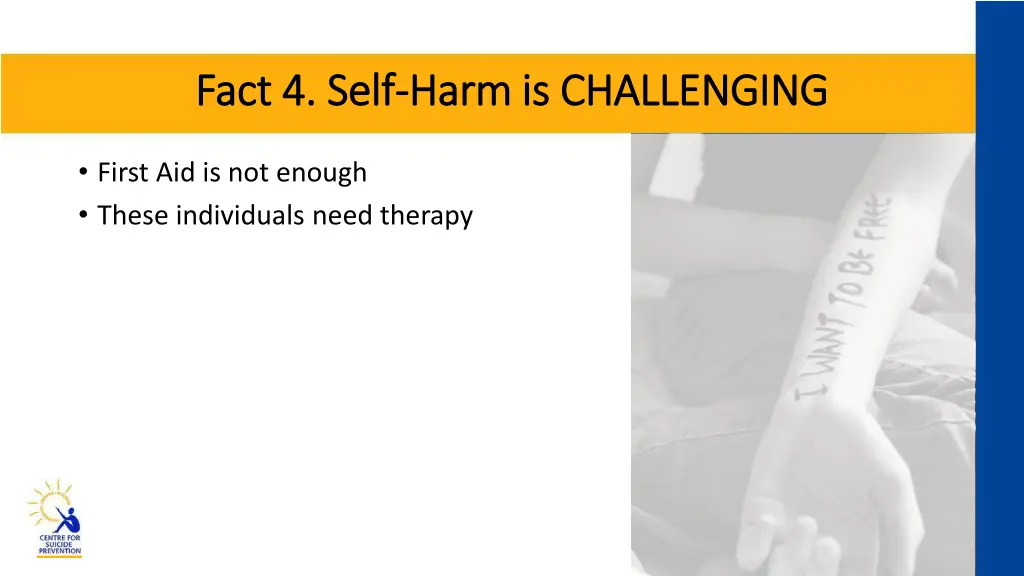 fact 4 self fact 4 self harm is challenging harm