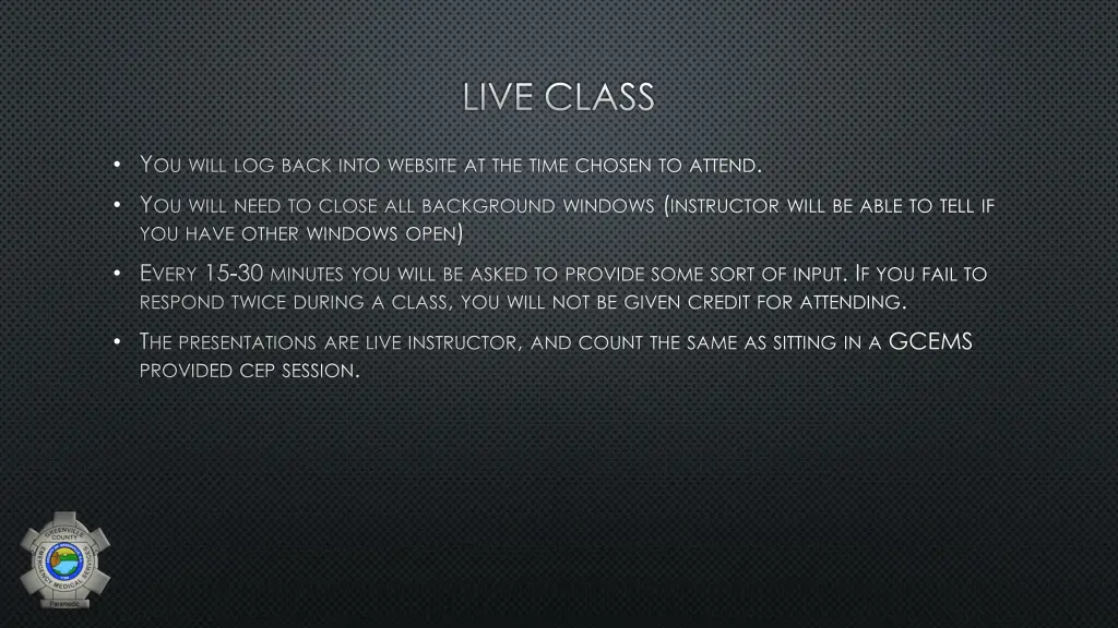 live class