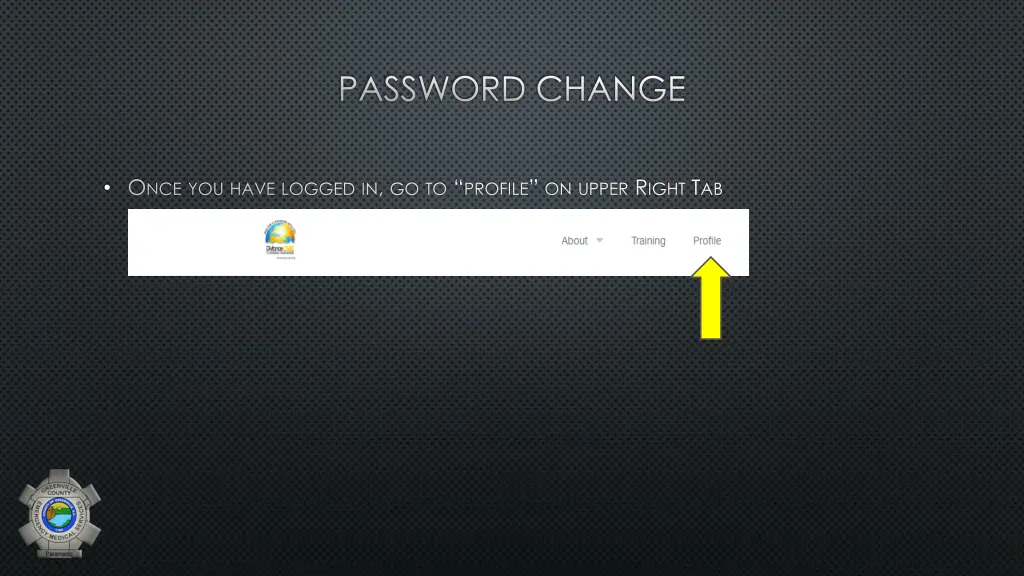 password change