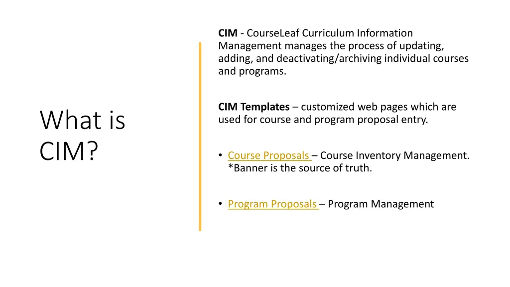 cim courseleaf curriculum information management