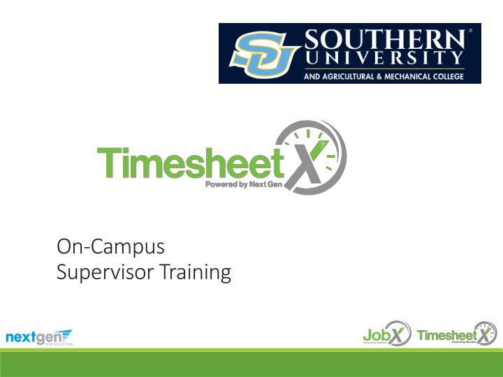 on campus supervisor training