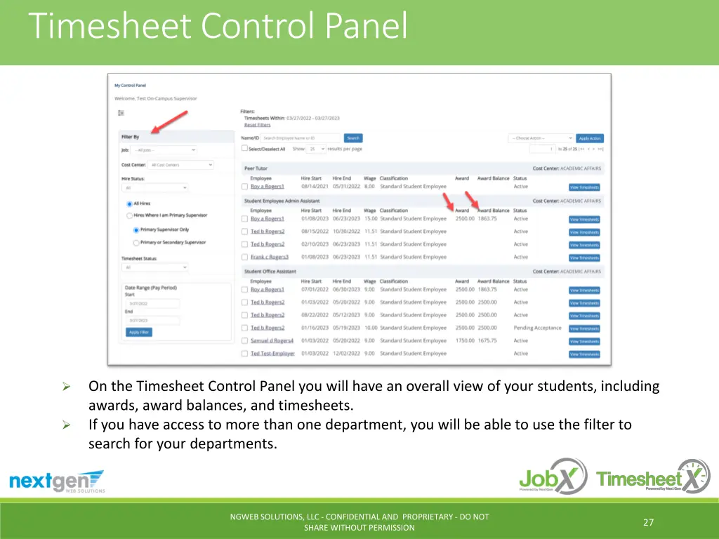 timesheet control panel 2