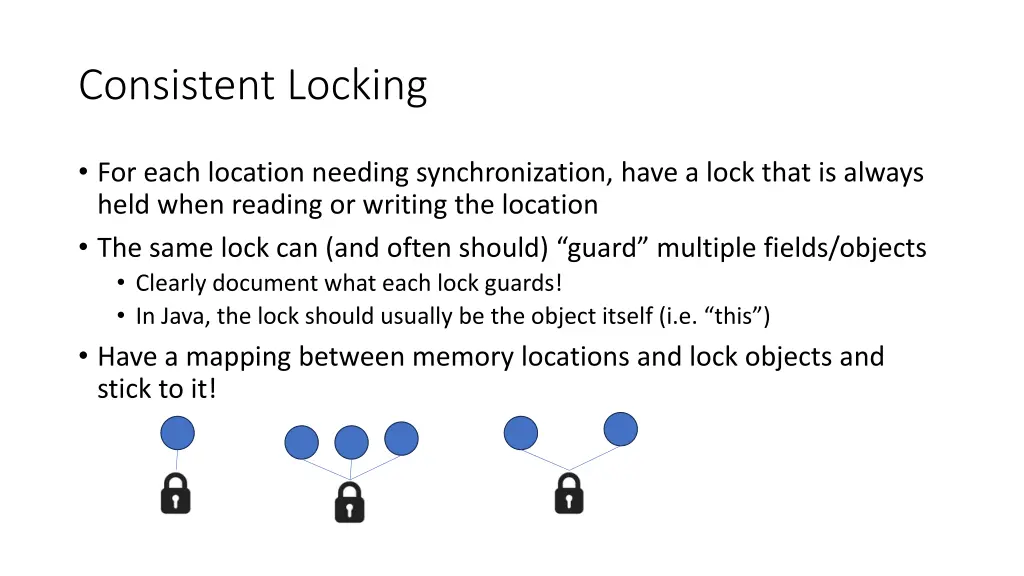 consistent locking