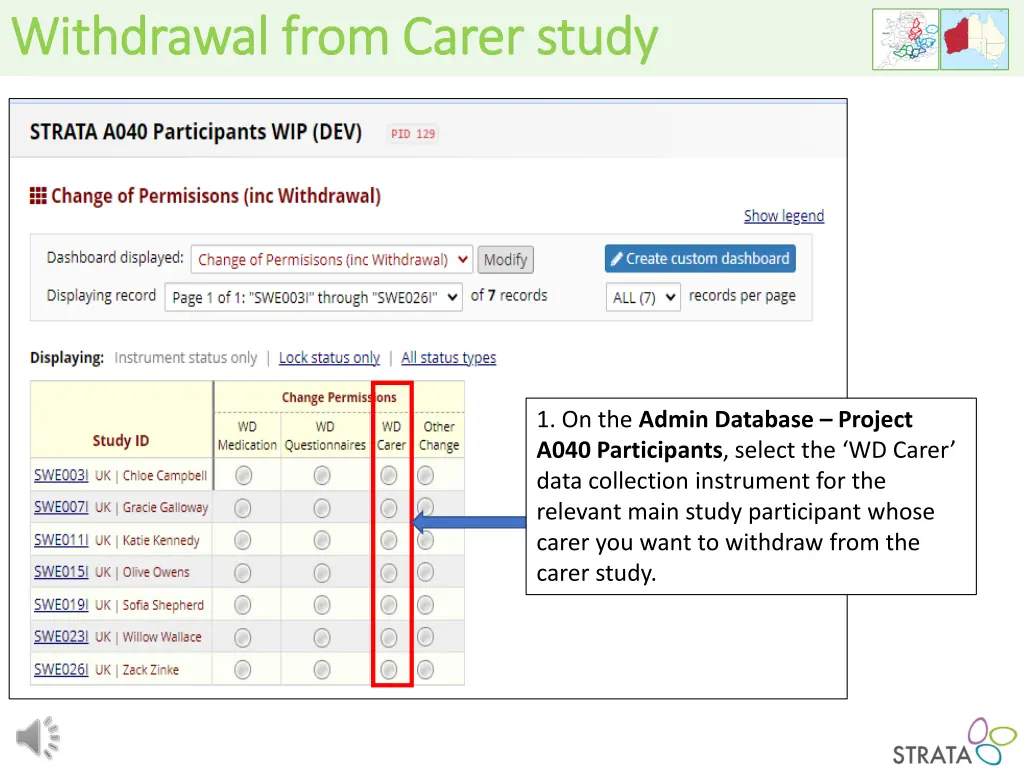 withdrawal from withdrawal from carer