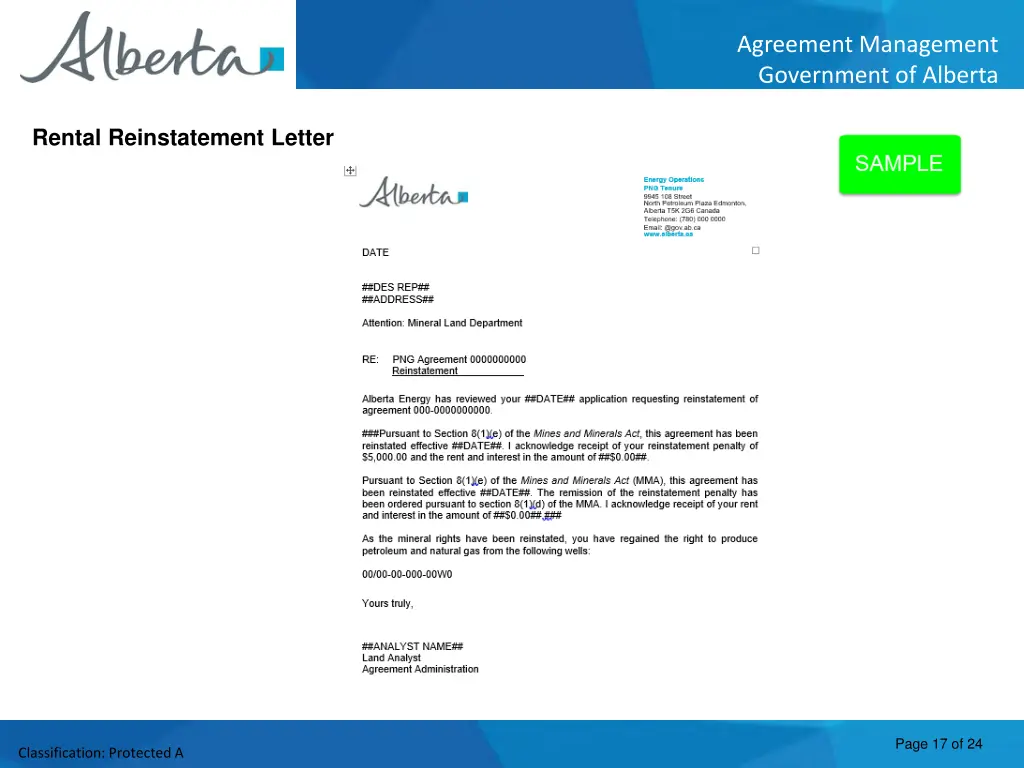 agreement management government of alberta 16