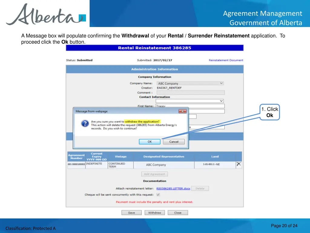 agreement management government of alberta 19