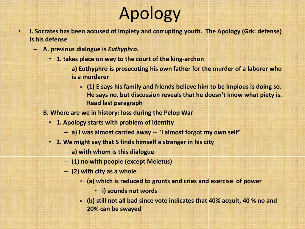 apology