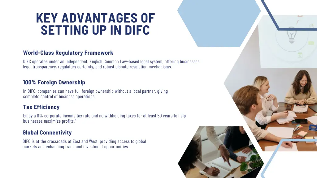 key advantages of setting up in difc