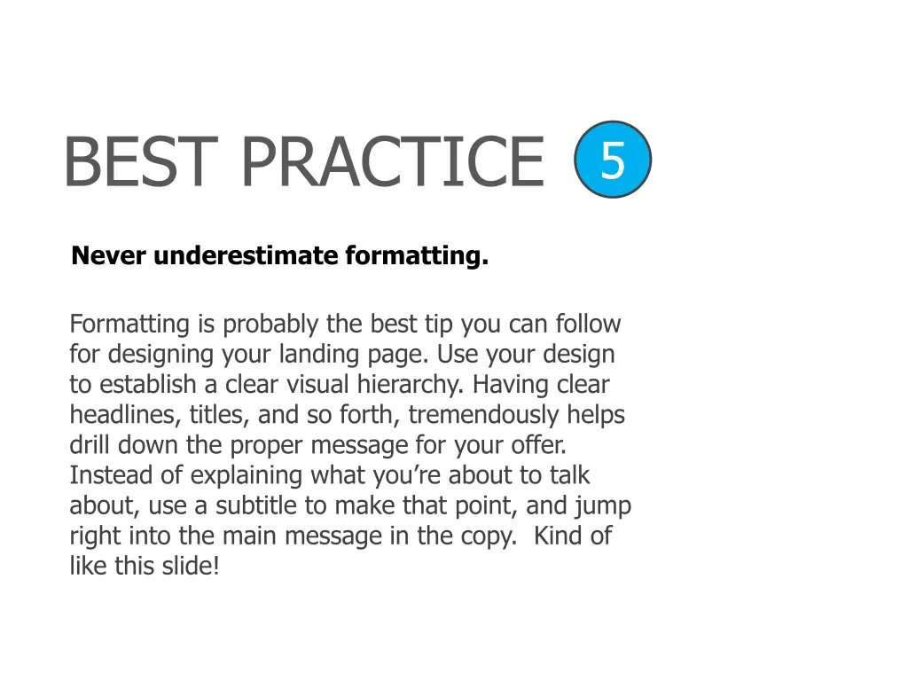 best practice 4