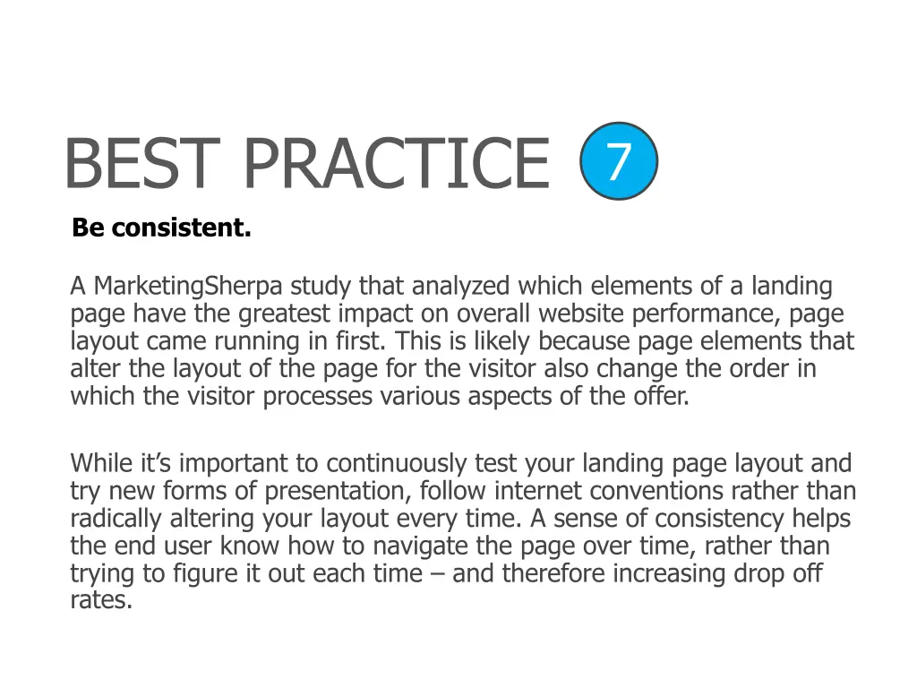 best practice 6