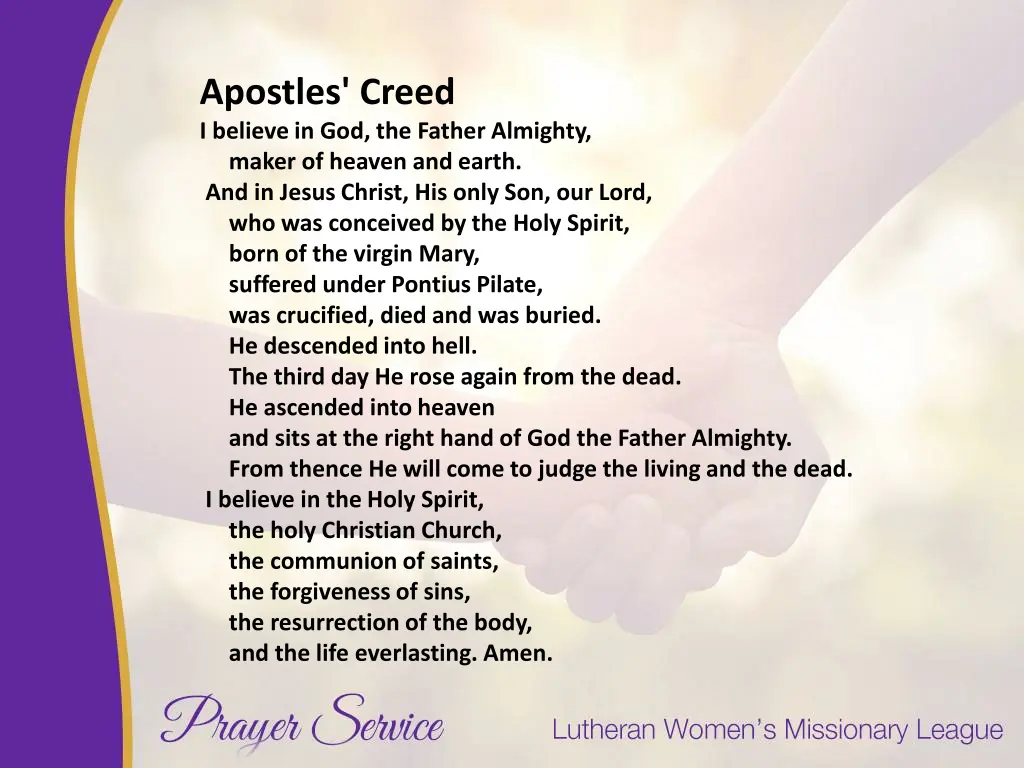 apostles creed i believe in god the father