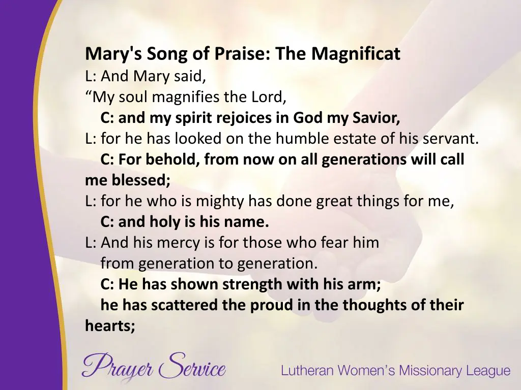 mary s song of praise the magnificat l and mary