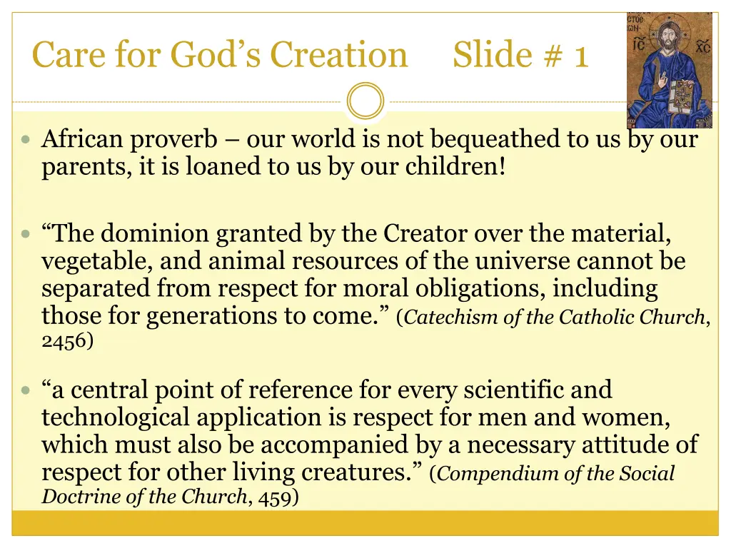 care for god s creation slide 1